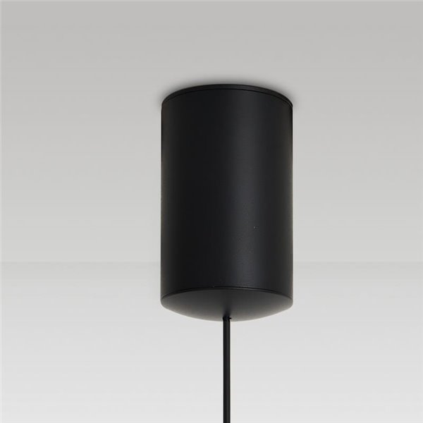 Lámpara de techo colgante LED CONO negro Ø24cm, cónica 10W 3000K regulable TRIAC