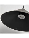 Lámpara de techo colgante LED CONO negro Ø24cm, cónica 10W 3000K regulable TRIAC