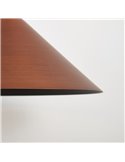 Lámpara de techo colgante LED CONO cobre Ø24cm, forma cónica 10W 3000K regulable TRIAC