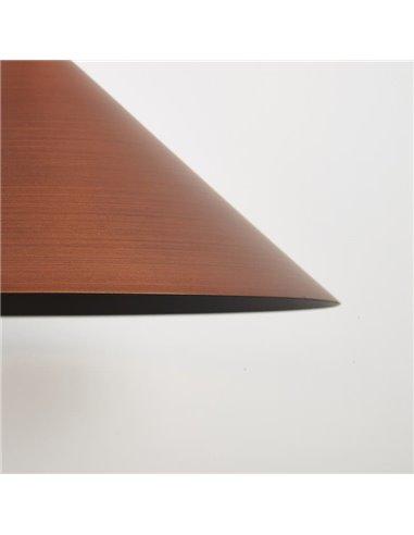 Lámpara de techo colgante LED CONO cobre Ø24cm, forma cónica 10W 3000K regulable TRIAC