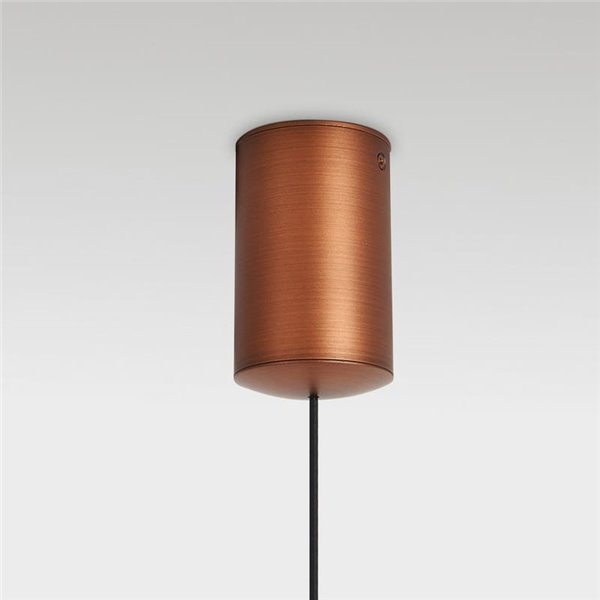 Lámpara de techo colgante LED CONO cobre Ø24cm, forma cónica 10W 3000K regulable TRIAC