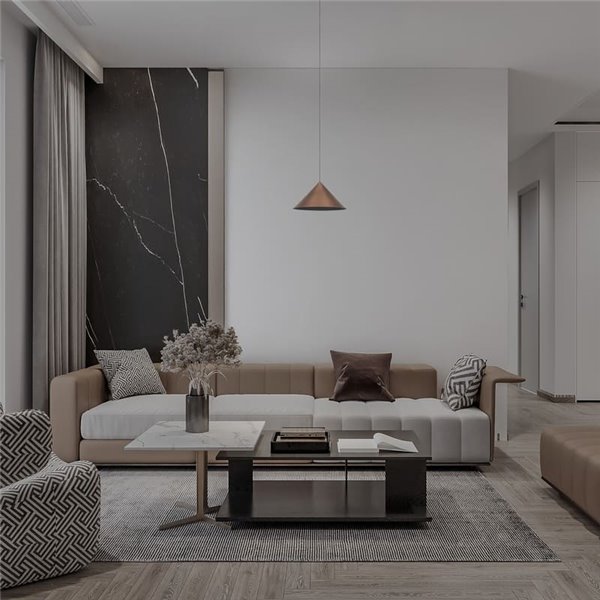 Lámpara de techo colgante LED CONO cobre Ø24cm, forma cónica 10W 3000K regulable TRIAC