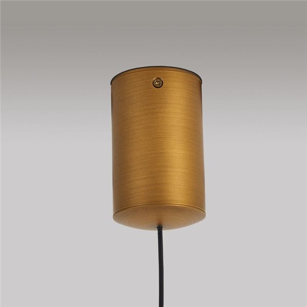 Lámpara colgante de techo LED CONO cuero Ø24cm 3000K, moderno 10W regulable TRIAC