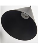 Lámpara de techo colgante LED CONO negro Ø18cm 10W 3000K, diseño moderno regulable TRIAC