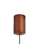 Luminária de teto pendente cônica de LED, 10W, cone de cobre Ø18cm, 3000K, design moderno e dimerizável por TRIAC.