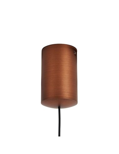 Suspension LED conique 10 W, cône en cuivre Ø 18 cm, 3000 K, design moderne et variateur TRIAC