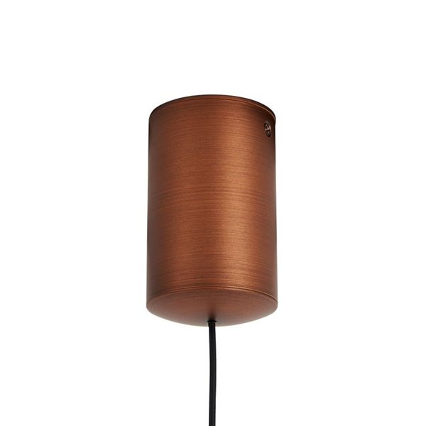Lámpara de techo colgante LED cónico 10W CONO cobre Ø18cm, 3000K diseño moderno y regulable TRIAC