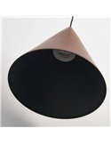 Lámpara de techo colgante LED cónico 10W CONO cobre Ø18cm, 3000K diseño moderno y regulable TRIAC