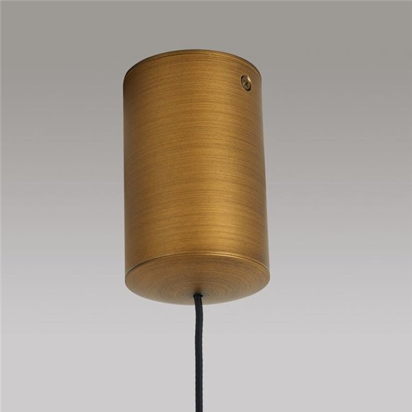 Lámpara de techo colgante LED cónico CONO 10W cuero Ø18cm 3000K luz focal y regulable TRIAC