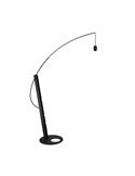 Pie de salón LED RICCA negro, bombilla E27 incluida 30W CTT 2700-3200-4000K, sin pantalla