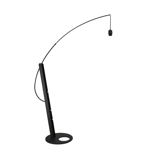 Pie de salón LED RICCA negro, bombilla E27 incluida 30W CTT 2700-3200-4000K, sin pantalla