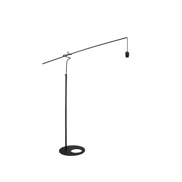 Pie de salón LED RUTI negro, bombilla E27 incluida 30W CTT 2700-3200-4000K, sin pantalla