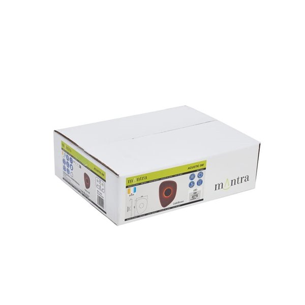 Aplique LED acústico forma pétalo ACUSTIC café Ø30cm, 5W 3000K 400Lm