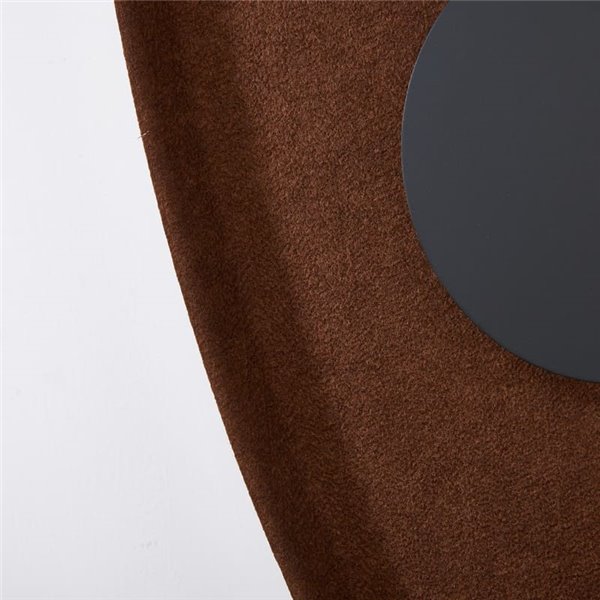 Applique murale LED acoustique, forme pétale, ACUSTIC, couleur café, Ø 30 cm, 5 W, 3 000 K, 400 lm