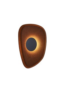Aplique LED acústico forma pétalo ACUSTIC café Ø30cm, 5W 3000K 400Lm
