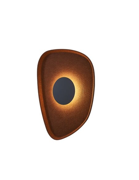 Aplique LED acústico forma pétalo ACUSTIC café Ø30cm, 5W 3000K 400Lm