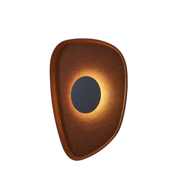 Aplique LED acústico forma pétalo ACUSTIC café Ø30cm, 5W 3000K 400Lm