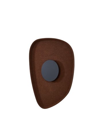 Aplique LED acústico forma pétalo ACUSTIC café Ø30cm, 5W 3000K 400Lm
