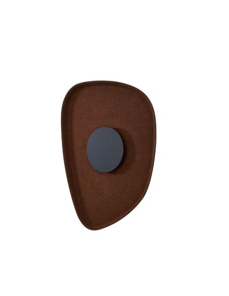 Aplique LED acústico forma pétalo ACUSTIC café Ø30cm, 5W 3000K 400Lm
