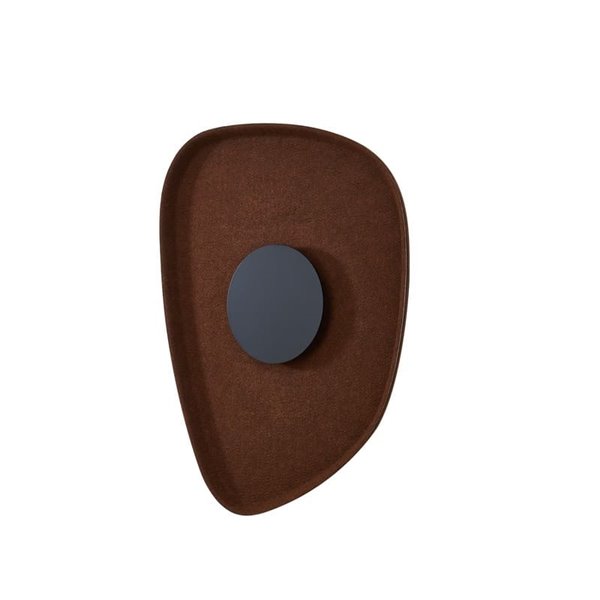 Aplique LED acústico forma pétalo ACUSTIC café Ø30cm, 5W 3000K 400Lm