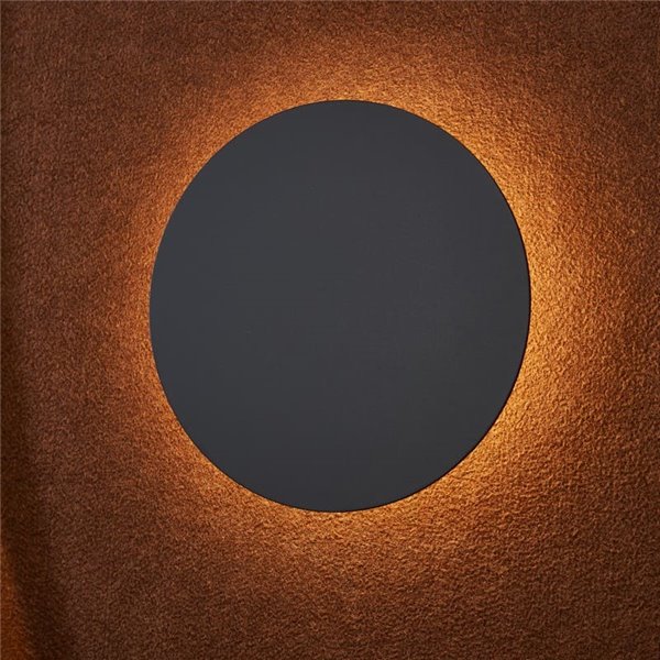 Applique murale LED acoustique, forme pétale, ACUSTIC, couleur café, Ø 30 cm, 5 W, 3 000 K, 400 lm