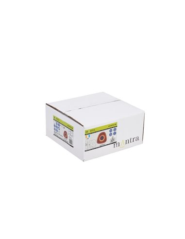 Aplique LED acústico de forma geométrica irregular ACUSTIC café Ø26cm, 5W 3000K 400Lm