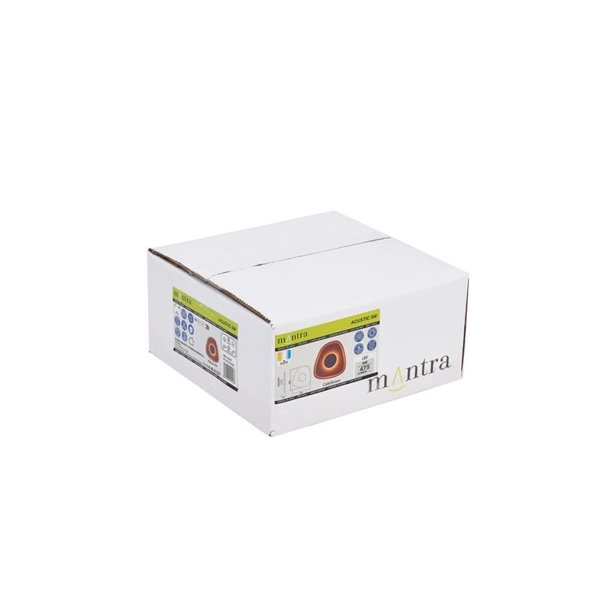 Aplique LED acústico de forma geométrica irregular ACUSTIC café Ø26cm, 5W 3000K 400Lm