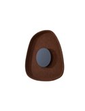 Aplique LED acústico de forma geométrica irregular ACUSTIC café Ø26cm, 5W 3000K 400Lm