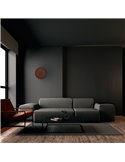 Aplique LED acústico circular ondulado ACUSTIC café Ø45cm, 5W 3000K 400Lm