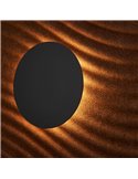 Aplique LED acústico circular ondulado ACUSTIC café Ø45cm, 5W 3000K 400Lm