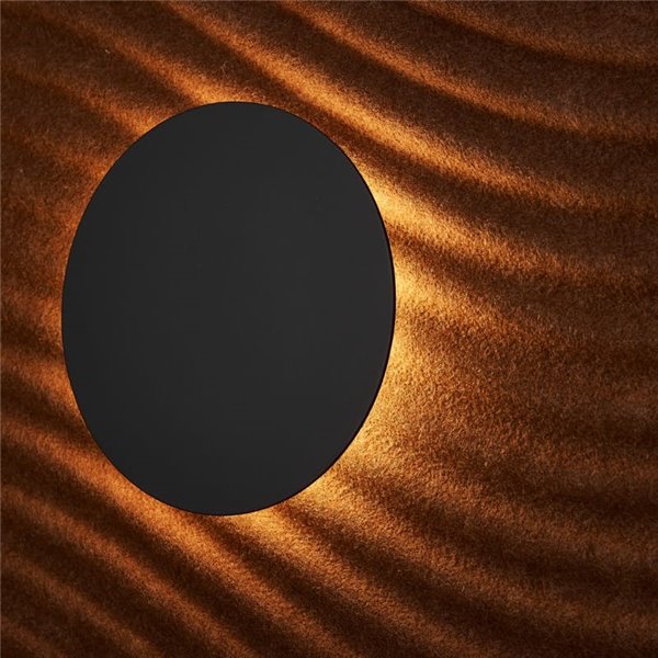 Applique murale LED circulaire ondulée, coloris café ACUSTIC, Ø 45 cm, 5 W, 3 000 K, 400 lm