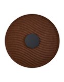 Aplique LED acústico circular ondulado ACUSTIC café Ø45cm, 5W 3000K 400Lm