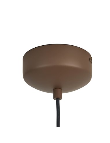 Suspension LED acoustique 20W ACUSTIC couleur café, panneau absorbant, 3000K 2250Lm, dimmable TRIAC