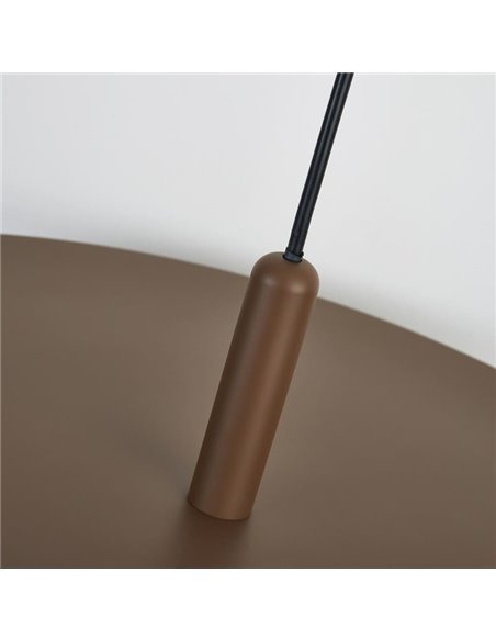 Lámpara colgante LED acústico 20W ACUSTIC café, panel absorbente, 3000K 2250Lm, dimmable TRIAC