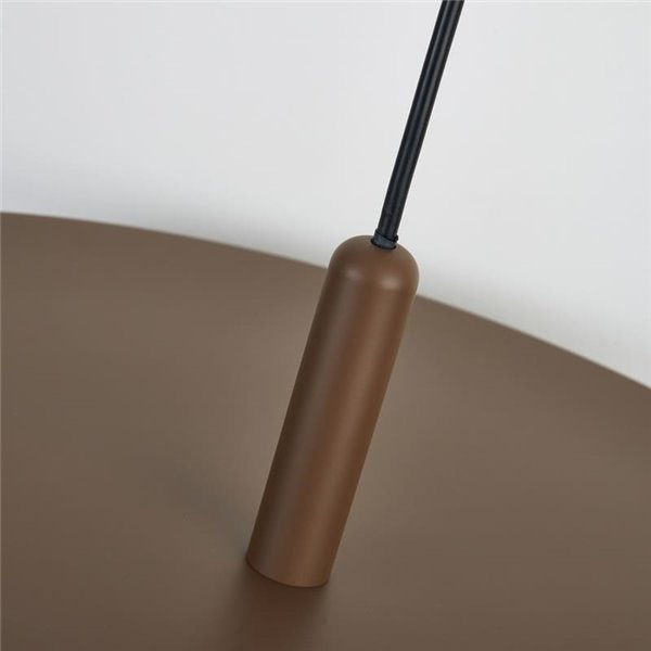 Suspension LED acoustique 20W ACUSTIC couleur café, panneau absorbant, 3000K 2250Lm, dimmable TRIAC