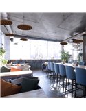 Lámpara colgante LED acústico 20W ACUSTIC café, panel absorbente, 3000K 2250Lm, dimmable TRIAC