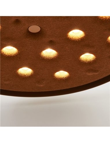 Suspension LED acoustique 20W ACUSTIC couleur café, panneau absorbant, 3000K 2250Lm, dimmable TRIAC