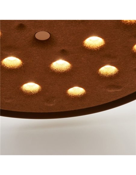 Lámpara colgante LED acústico 20W ACUSTIC café, panel absorbente, 3000K 2250Lm, dimmable TRIAC