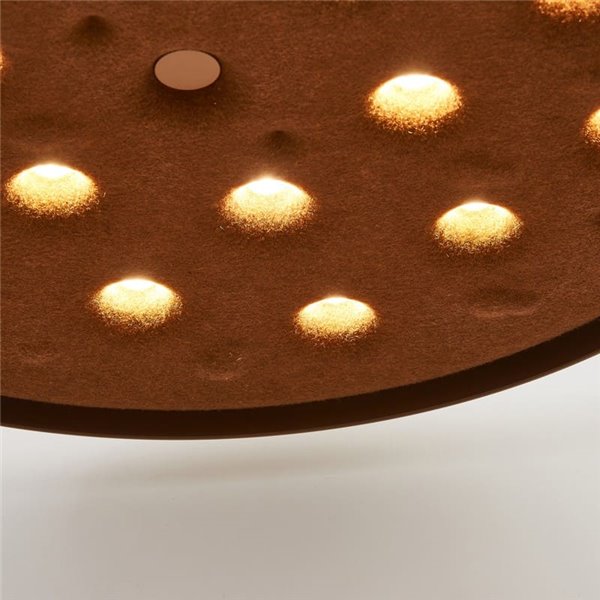 Lámpara colgante LED acústico 20W ACUSTIC café, panel absorbente, 3000K 2250Lm, dimmable TRIAC