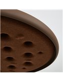 Lámpara colgante LED acústico 20W ACUSTIC café, panel absorbente, 3000K 2250Lm, dimmable TRIAC