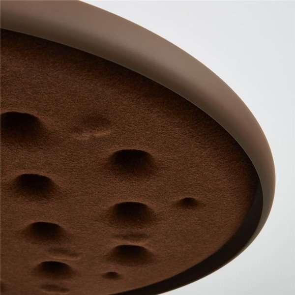 Suspension LED acoustique 20W ACUSTIC couleur café, panneau absorbant, 3000K 2250Lm, dimmable TRIAC