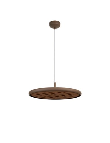 Lámpara colgante LED acústico 20W ACUSTIC café, panel absorbente, 3000K 2250Lm, dimmable TRIAC