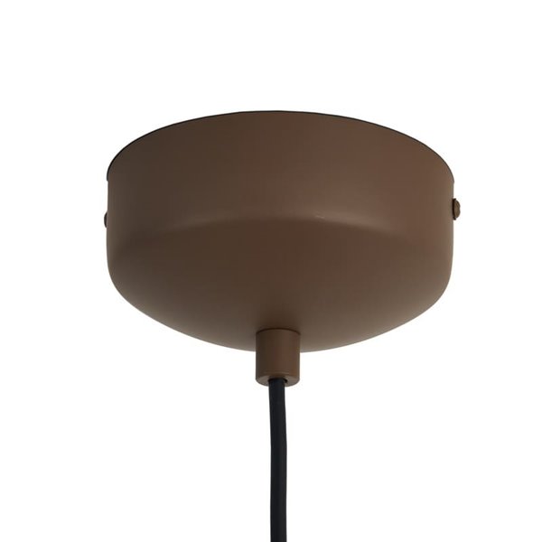 Suspension LED double disque STAR, marron foncé, 12 W, 3000 K, 900 lm, TRIAC, Ø 50 cm