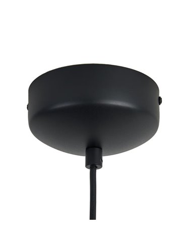 Colgante LED de doble disco ESTRELLA negro 12W 3000K 900Lm TRIAC Ø50cm