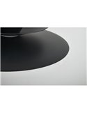 Colgante LED de doble disco ESTRELLA negro 12W 3000K 900Lm TRIAC Ø50cm