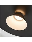 Suspension LED ESTRELLA double disque noir 12W 3000K 900Lm TRIAC Ø50cm