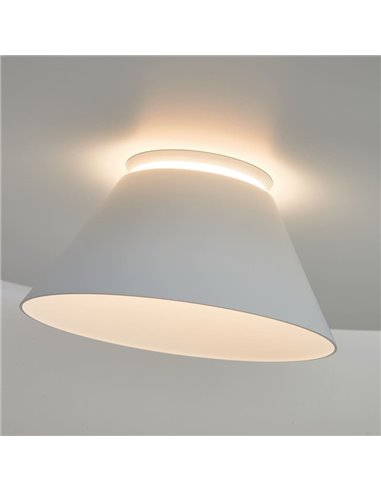 Colgante LED de doble disco ESTRELLA blanco 12W 3000K 900Lm TRIAC Ø50cm