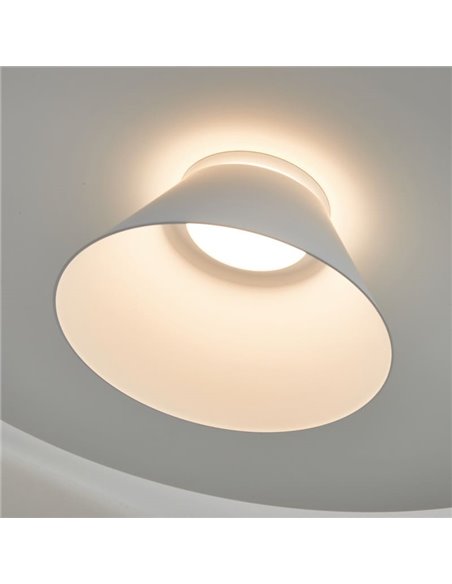 Colgante LED de doble disco ESTRELLA blanco 12W 3000K 900Lm TRIAC Ø50cm