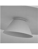 Colgante LED de doble disco ESTRELLA blanco 12W 3000K 900Lm TRIAC Ø50cm