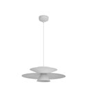 Colgante LED de doble disco ESTRELLA blanco 12W 3000K 900Lm TRIAC Ø50cm